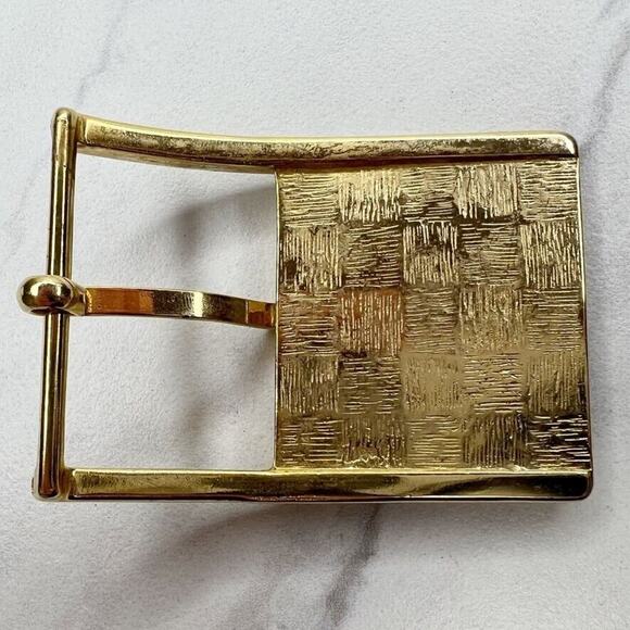 Vintage J Initial Letter Gold Tone Belt Buckle - Picture 2 of 9